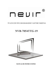 Nevir NVR-7054TTG-19 Manual De Instrucciones