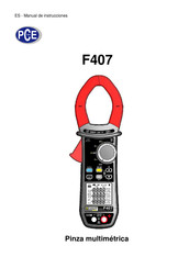 PCE Instruments F407 Manual De Instrucciones