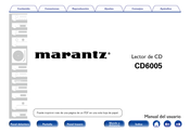 Marantz CD6005 Manual Del Usuario