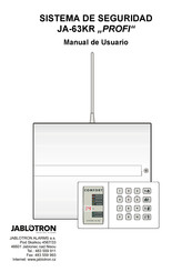 jablotron JA-63KR PROFI Manual De Usuario