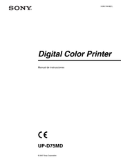 Sony UP-D75MD Manual De Instrucciones