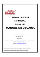 Maruson TAC-LV1K Manual De Usuario