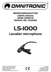 Omnitronic LS-1000 Manual Del Usuario