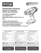 Ryobi P261 Manual Del Operador