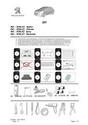 PEUGEOT 9706.CA Instrucciones De Montaje