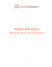 Orchid Telecom PBX 816ex Manual Del Usuario