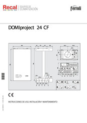 Ferroli DOMIproject 24 CF Instrucciones De Uso