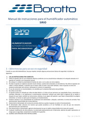 Borotto Sirio Manual De Instrucciones