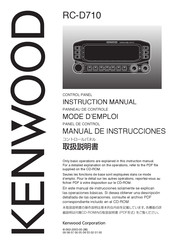 Kenwood RC-D710 Manual De Instrucciones