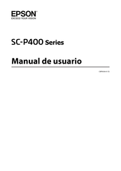 Epson SC-P400 Serie Manual De Usuario