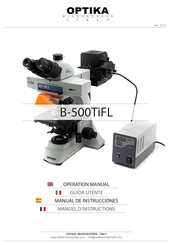 OPTIKA MICROSCOPES B-500TiFL Manual De Instrucciones