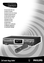 Philips CDR771 Instrucciones De Manejo