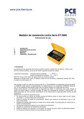 Pce ET-3000 Instrucciones De Uso