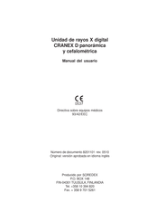 Soredex CRANEX D Manual Del Usuario