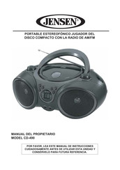 Jensen CD-490 Manual Del Propietário