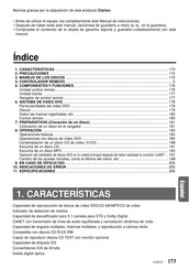 Clarion VCZ628 Manual De Instrucciones