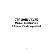 ZTE AVID PLUS Manual De Usuario E Información De Seguridad