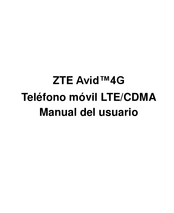 ZTE Avid 4G Manual Del Usuario