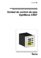 Gema OptiMove CR07 Manual De Instrucciones