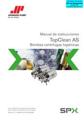 SPX JONSON PUMP TopClean AS 52 Manual De Instrucciones