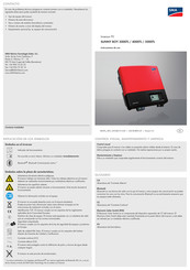 SMA SUNNY BOY 5000TL Instrucciones De Uso
