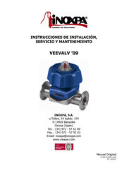 iNOXPA VEEVALV  09 Instrucciones De Instalación, Servicio Y Mantenimiento