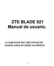 ZTE BLADE 521 Manual De Usuario