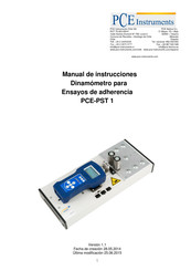 PCE Instruments PCE-PST 1 Manual De Instrucciones