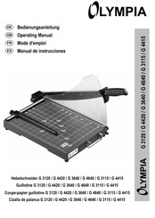 Olympia G 3115 Manual De Instrucciones