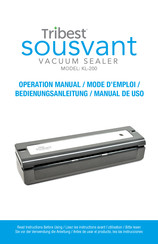 Tribest SOUSVANT KL-200 Manual De Uso