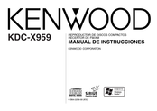 Kenwood KDC-X959 Manual De Instrucciones