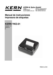 KERN YKE-01 Manual De Instrucciones