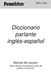 Franklin BES-1240 Manual Del Usuario