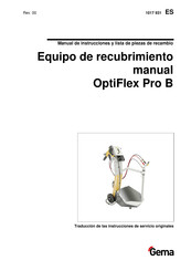 Gema OptiFlex Pro B Manual De Instrucciones Y Lista De Piezas De Recambio