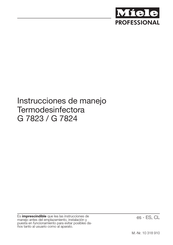 Miele professional G 7823 Instrucciones De Manejo