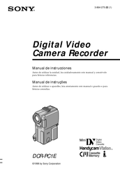 Sony Handycam Vision DCR-PC1E Manual De Instrucciones