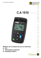 Chauvin Arnoux C.A 1510 Manual De Instrucciones