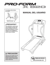 Pro-Form X 820 Manual Del Usuario