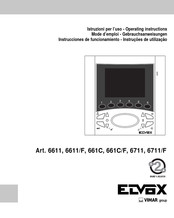 Vimar ELVOX 661C Instrucciones De Funcionamiento