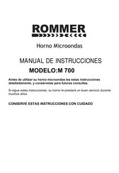 ROMMER M 700 Manual De Instrucciones