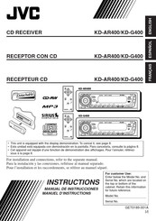 JVC KD-AR400 Manual De Instrucciones
