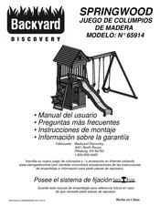 Backyard Discovery 65914 Manual Del Usuario