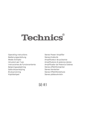 Technics SE-R1 Instrucciones De Funcionamiento