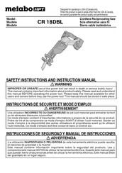 Metabo HPT CR 18DBL Manual De Instrucciones