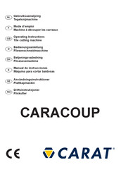 Carat CARACOUP BUK2900000 Manual De Instrucciones