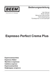 Beem Espresso Perfect Crema Plus Manual De Instrucciones