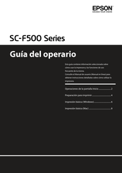 Epson SC-F500 Serie Guía Del Operario
