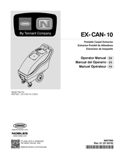 Tennant EX-CAN-10 Manual Del Operario