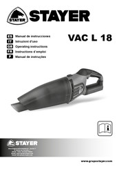 stayer VAC L 18 Manual De Instrucciones