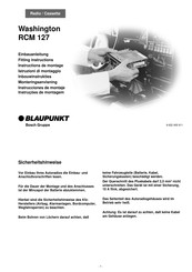 Blaupunkt Washington RCM 127 Instrucciones De Montaje